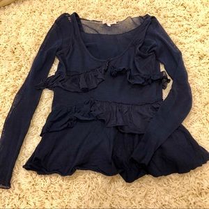 LaROK Ruffle Tank+Mesh 2 Piece Top S